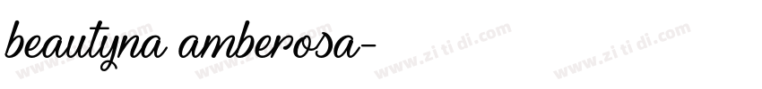 beautyna amberosa字体转换
